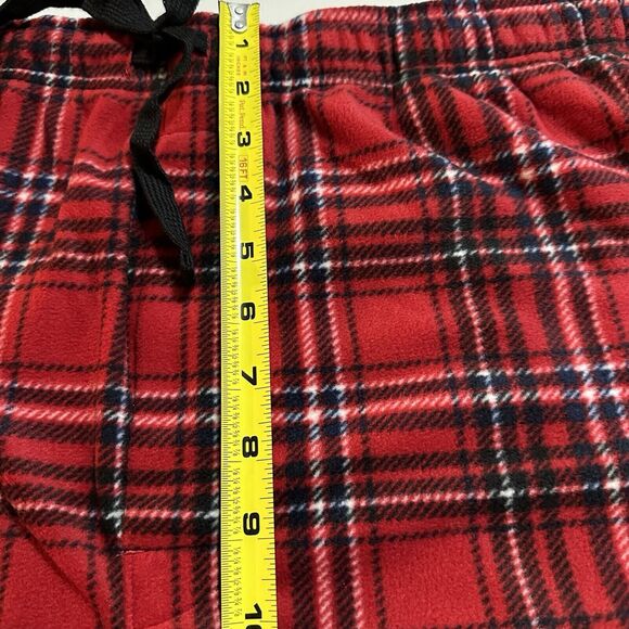 Sonoma Pants Men’s Sz XXL Red Soft Fleece Plaid Sleep Cozy Pockets Drawstrings - Picture 8 of 9
